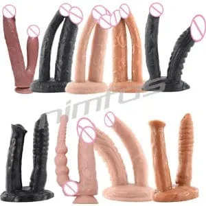 Pornhint New Sucker Double Dildo Premium Sex Machine Attachment Penis Anal Adult Sex Toys