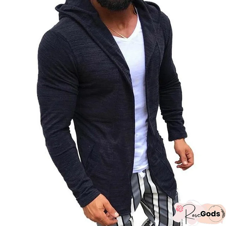 Men Clothes Open Stitch Casual Sweater coat Tricot Cardigan Male Autumn Hoodies Knitted Overwear Hombre
