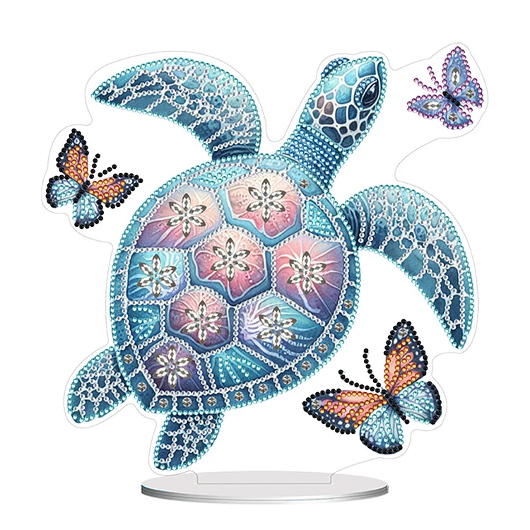 Sea Turtle Butterfly Special Shaped Desktop Diamond Art Kits Home Table Decor gbfke