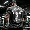 Retro &ldquo;God's Gym Canc&uacute;n Print&rdquo; Washed Gym T-Shirt by Inlyline