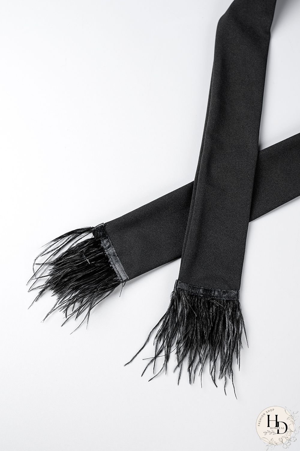 Black Casual Solid Bandage Patchwork Feathers Asymmetrical Collar Regular Jumpsuits