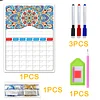 DIY Diamond Painting Magnetic Dry Erase Calendar for Fridge Planning Board Weekly Monthly Planner Memo Board Kits