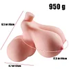 1kg Huge Boobs Sex Toys Torso Masturbator