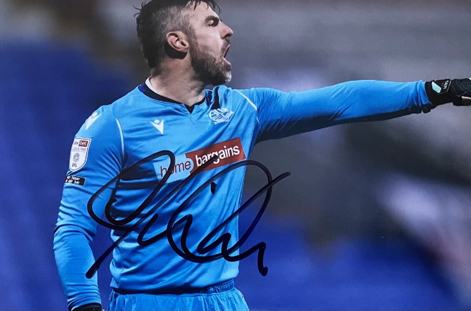 Matt Gilks Genuine Hand Signed Bolton Wanderers 6X4 Photo Poster painting