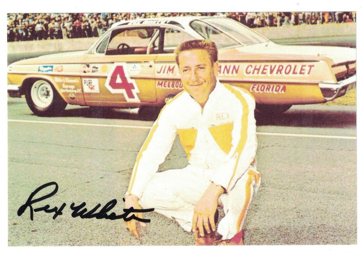 Rex White Signed Autographed 4 x 6 Photo Poster painting Driver Nascar