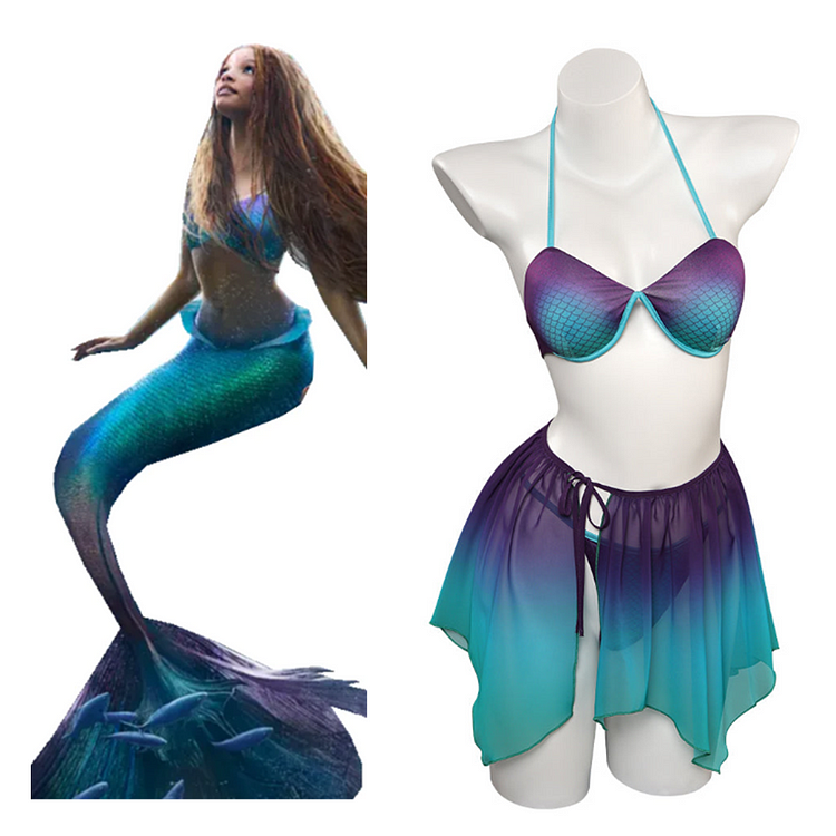 The Little Mermaid Ariel Swimsuit Cosplay Costume Outfits Halloween Carnival Party Disguise Suit