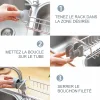 Support multifonctionnel d'arrangement d'évier de cuisine