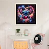 Stitch Heart Flower-11CT Stamped Cross Stitch 45*45cm tapestrymarket