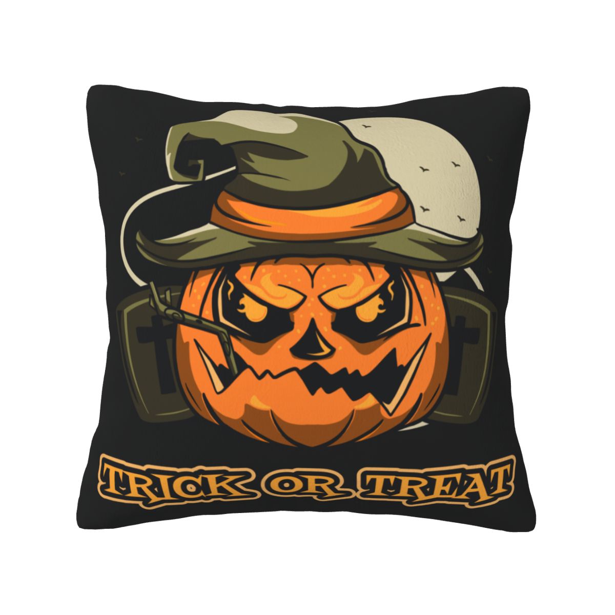 Halloween Pumpkin Velvet Pillow Cover