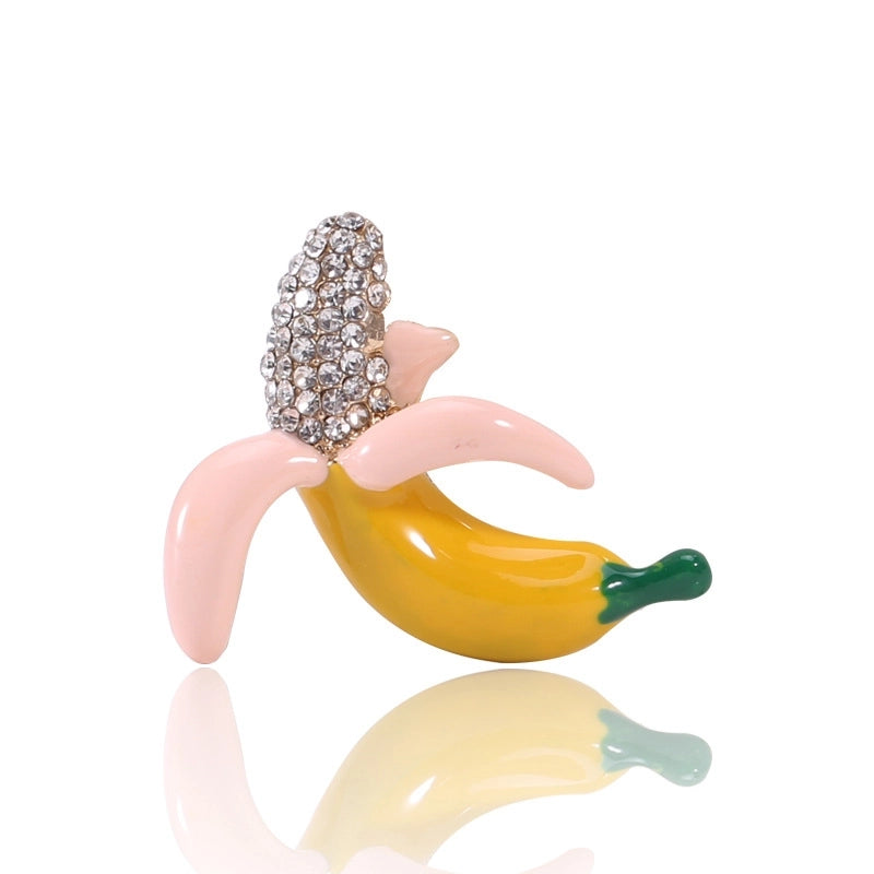 Cute Modern Style Pin Banana Alloy Women's Brooches