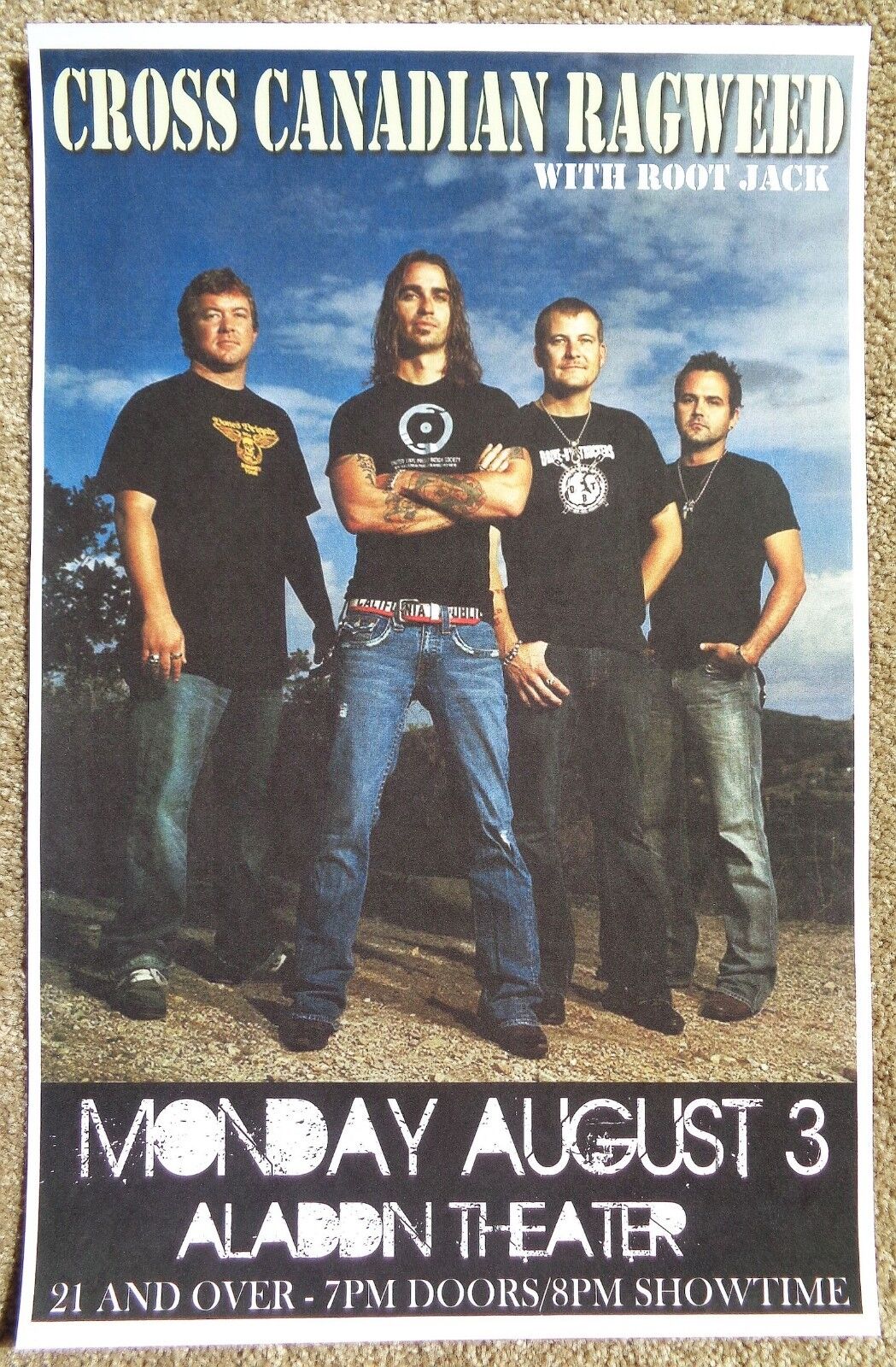 CROSS CANADIAN RAGWEED 2009 Gig POSTER Portland Oregon Concert