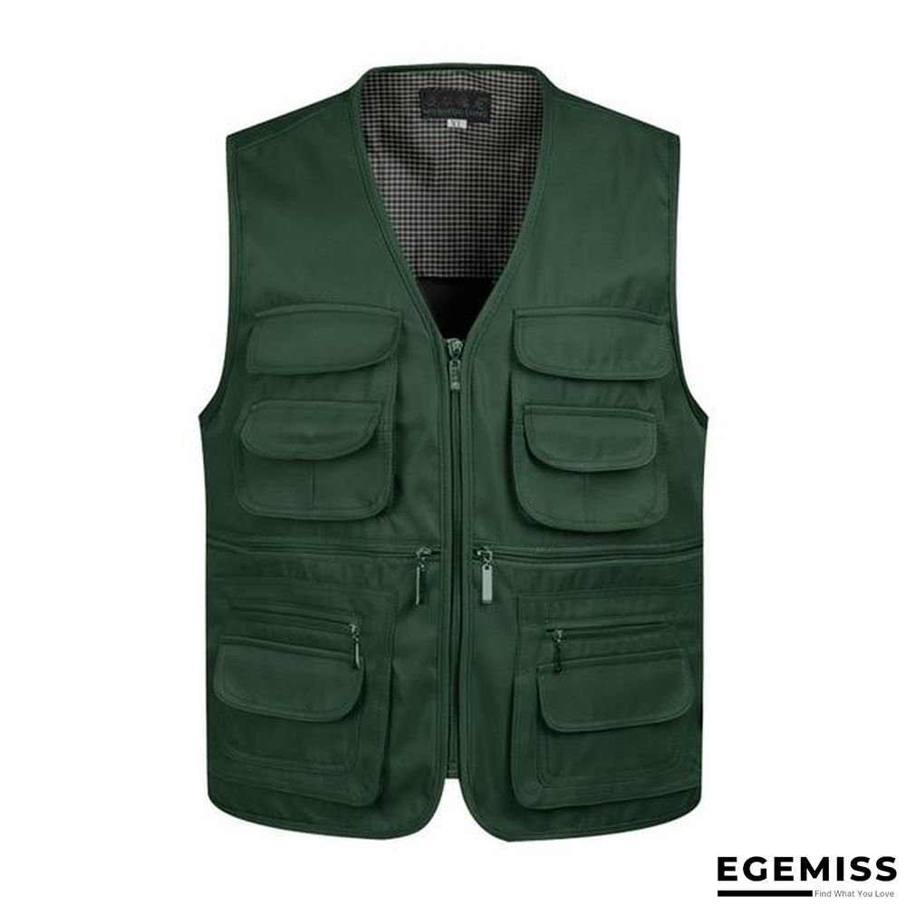Men Multi-Pocket Classic Waistcoat Male Sleeveless Unloading Solid Coat Work Vest Tactical Masculino Jacket | EGEMISS