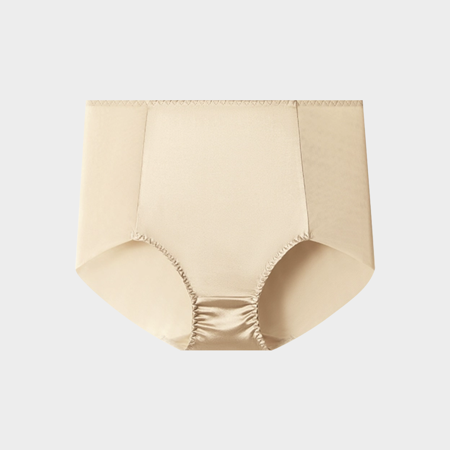 Velvet-Sheen Silk Briefs Panties High Waist REAL SILK LIFE