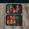 Bionic Insects Flies with Box Fly Fishing Lures Artificial Bait for Trout(65pcs)