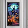 (30*70cm)Halloween Pumpkin Castle - Full Round Drill Diamond Painting