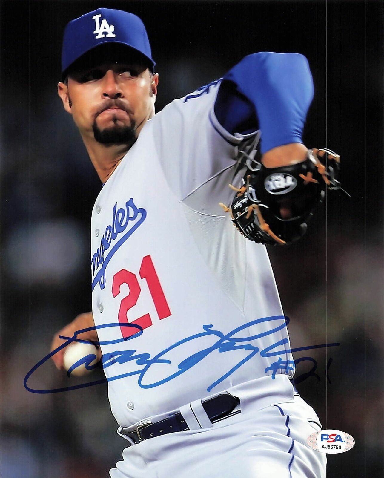 ESTEBAN LOAIZA signed 8x10 Photo Poster painting PSA/DNA LA Dodgers Autographed