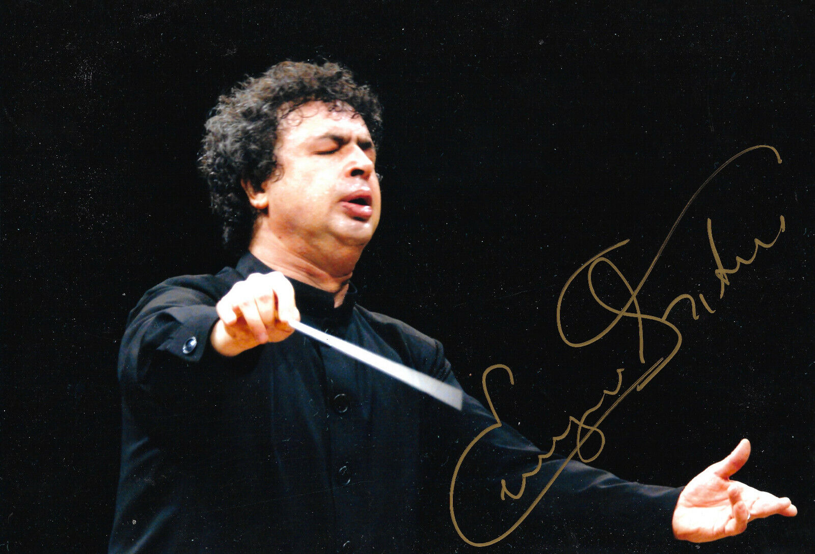 Semyon Bychkov Conductor signed 8x12 inch Photo Poster painting autograph