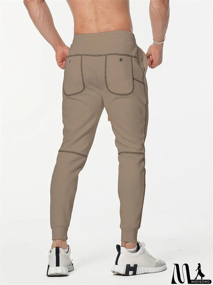 MidiSono - Male Autumn Casual Slim Fit Stretch Sweat Pants