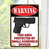 Warning This Area Protected By Samll Handheld Devices - Wooden Signs - 30*40cm