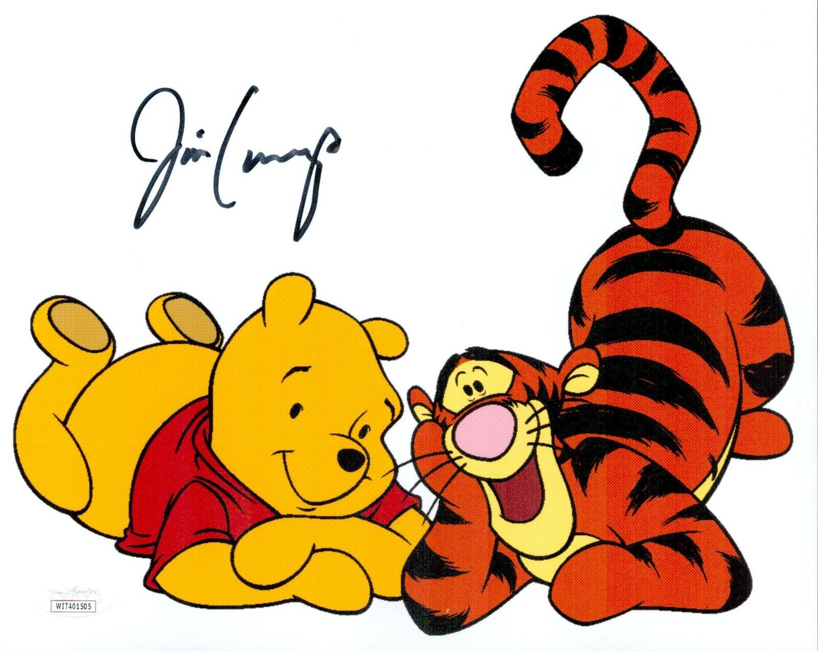 JIM CUMMINGS Signed 8x10 WINNIE THE POOH Photo Poster painting Authentic Autograph JSA COA