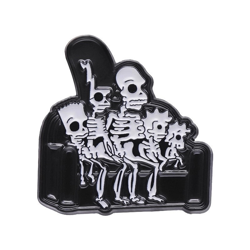 Casual Minimalist Streetwear Pin Geometric Cartoon Character Alloy Plating Unisex Brooches