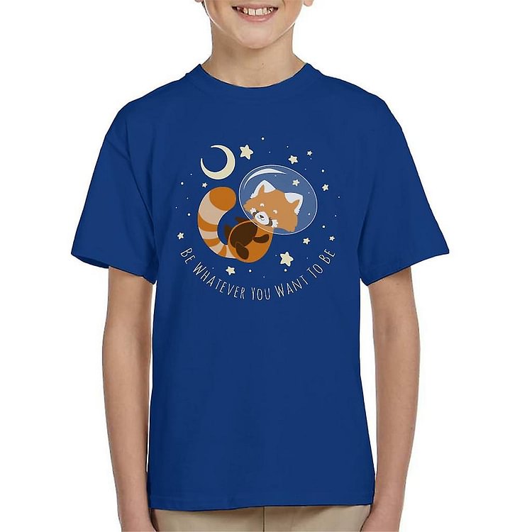 Be What You Want To Be Red Panda Kid's T-Shirt