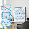 Flower Clock  | Crystal Rhinestone  | Full Round Diamond Painting Kits