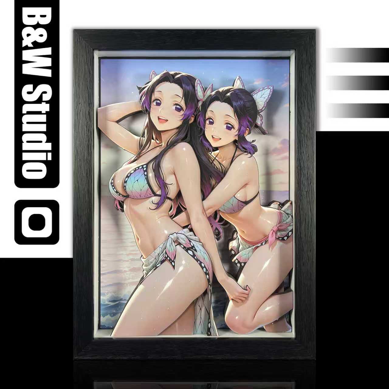 B&W Studio - Demon Slayer Kanae Kocho & Kocho Shinobu Decorative Painting KKMP-011/KKMPSlim-011 Scene-