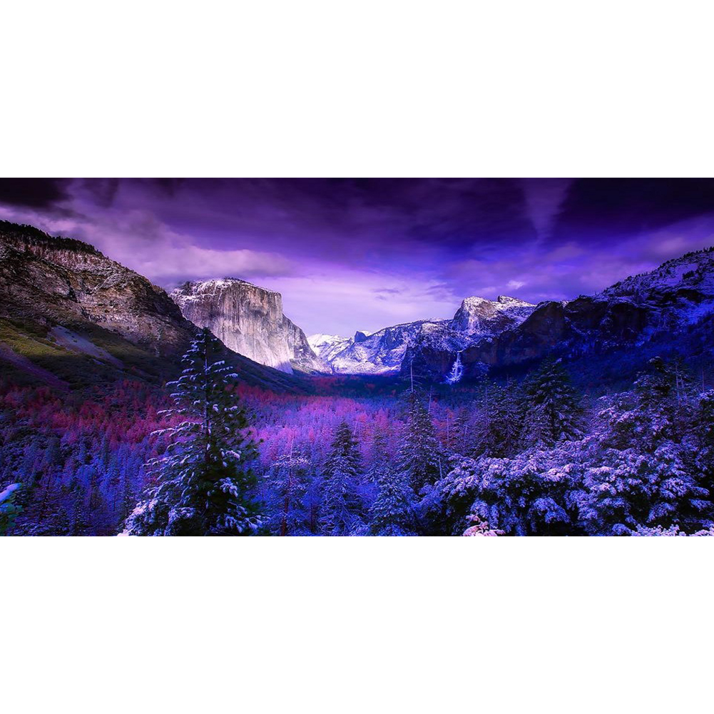 

Snow Mountain - Round Drill Diamond Painting - 80*40CM (Big Size), 501 Original