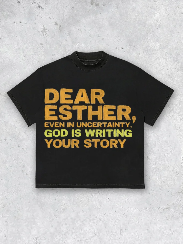 God Slogan Short Sleeved T-shirt
