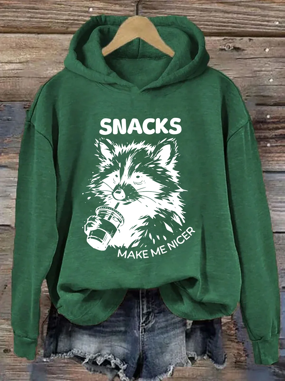 Snacks Make Me Nice Hoodie