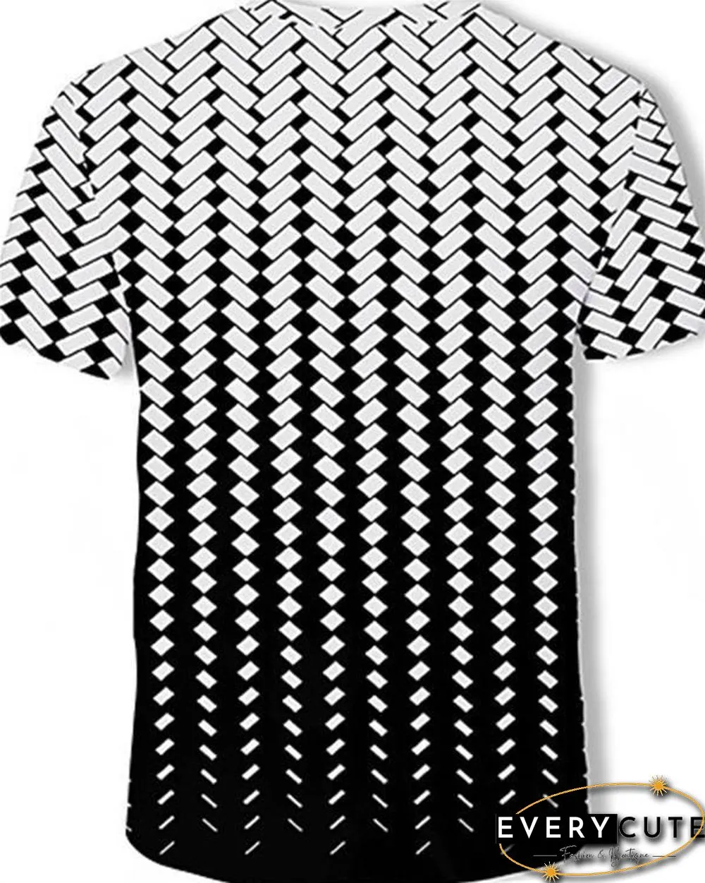 Men's T-shirt - Color Block / 3D / Graphic Print Round Neck