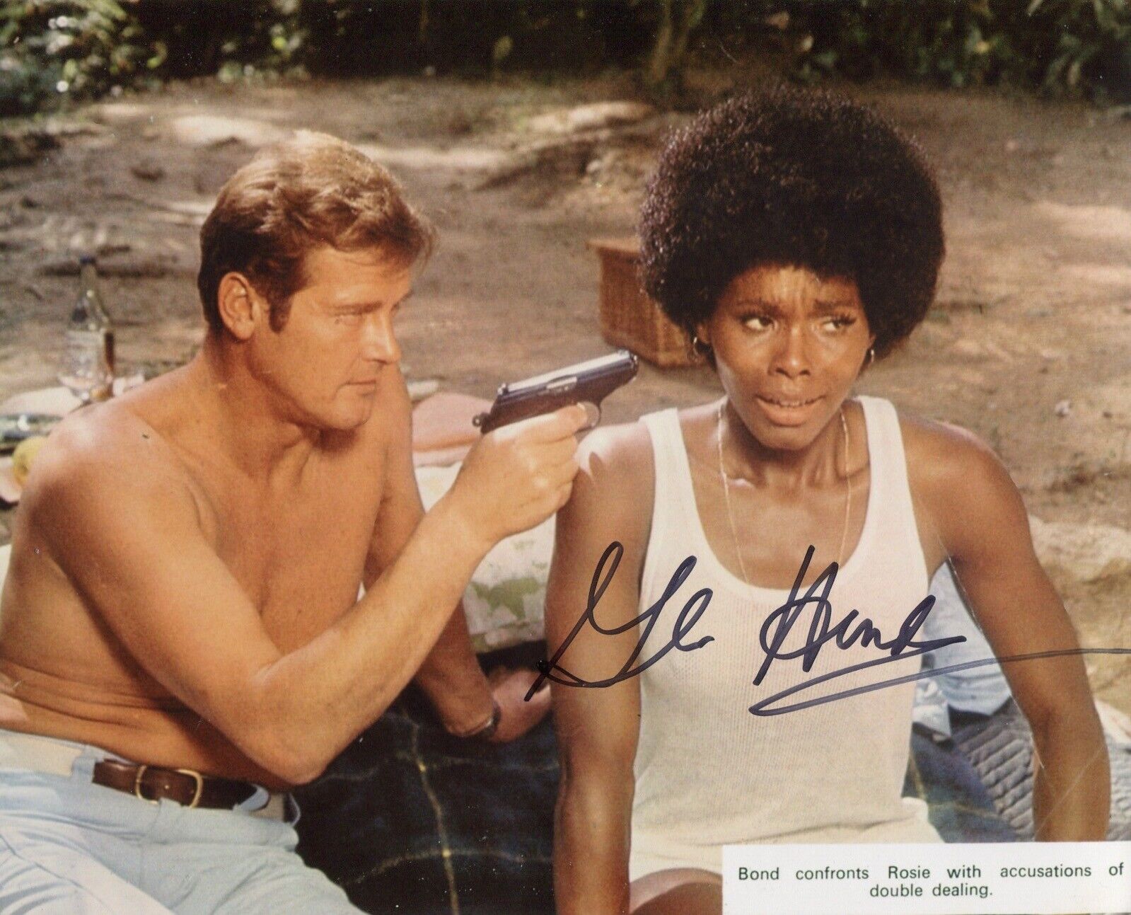 007 Bond girl Gloria Hendry signed Live & Let Die Photo Poster painting - No4