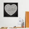 DIY Pearl Painting Love for Home Wall Decor(25x25cm)
