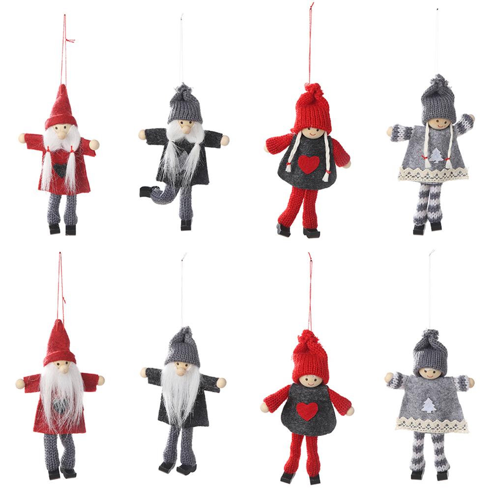 

Christmas Decor  Child Doll Plush Hanging Pendant Home Ornaments, Grey, 501 Original