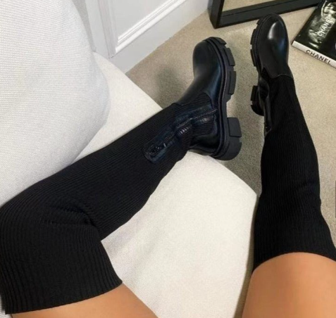 Women's Large High Boots With Round Head-PABIUYOU- Women's Fashion Leader