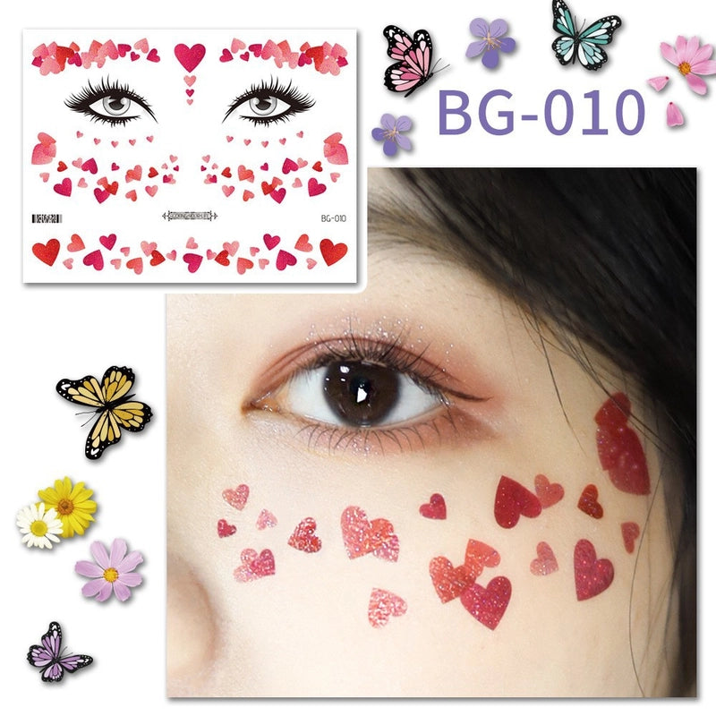 Lady Butterfly Pet Tattoos & Body Art 1 Piece