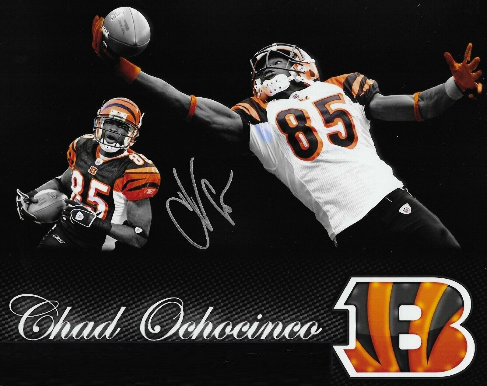 Chad Ochocinco Autographed Signed 8x10 Photo Poster painting ( Bengals ) REPRINT