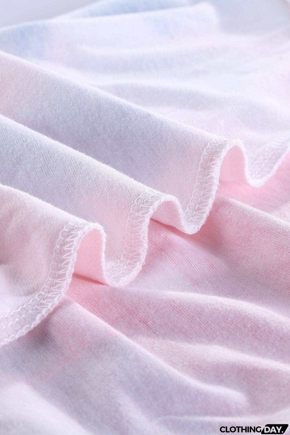 Cute Pink Tie Dye Strappy Crossed Neckline Tank Top