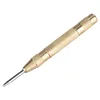 Spring Loaded Drill Punch Tool, Brass Window Punch Tool, Fixed Point and Window Glass Break Automatic Center Punches