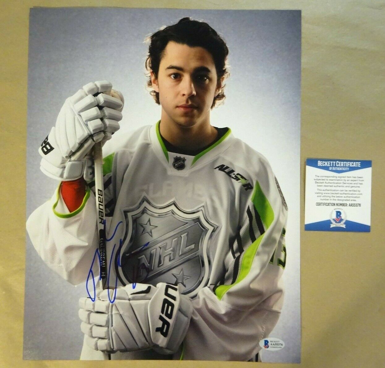 Autographed JOHNNY GAUDREAU Signed 11x14