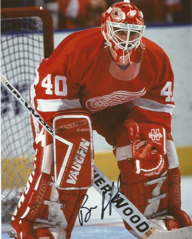 Detroit Red Wings Bill Ranford Signed Autographed 8x10 Photo Poster painting COA