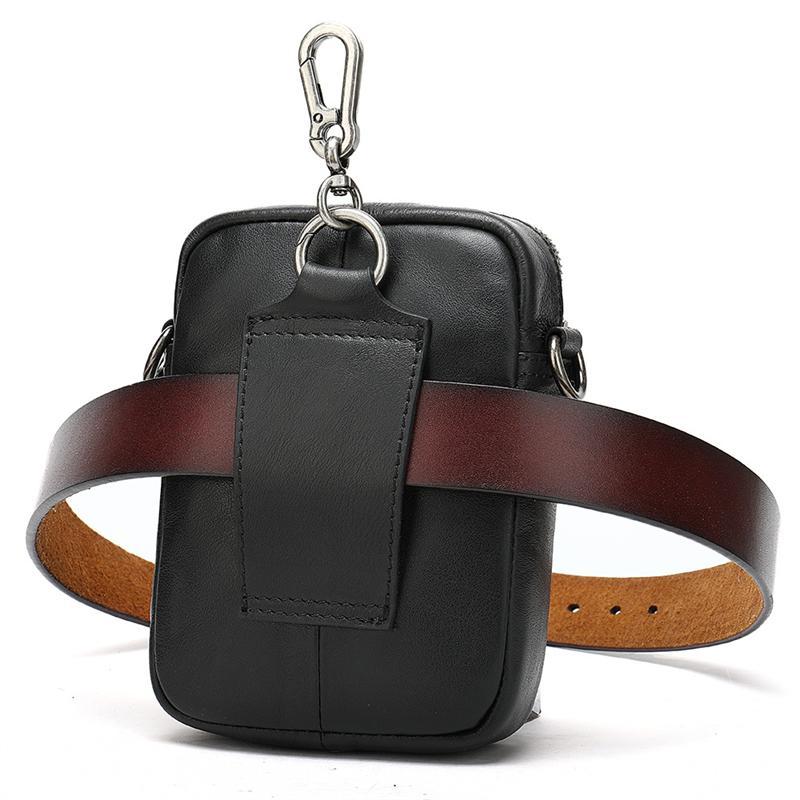 High Quality Multifunctional Belt Bag Casual Leather Crossbody Bag