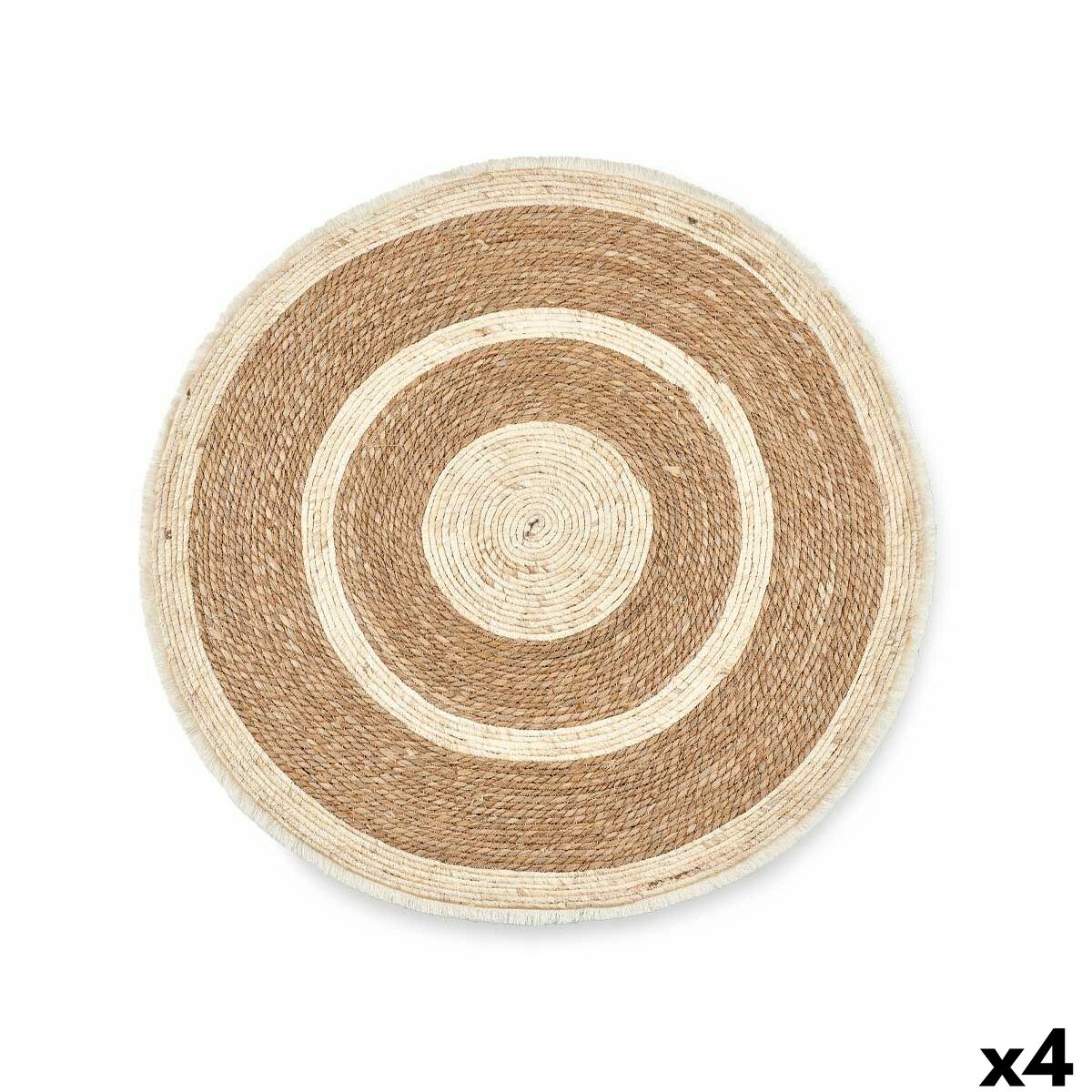 Carpet 94282 Natural Esparto grass 100 x 2 x 100 cm (4 Units)