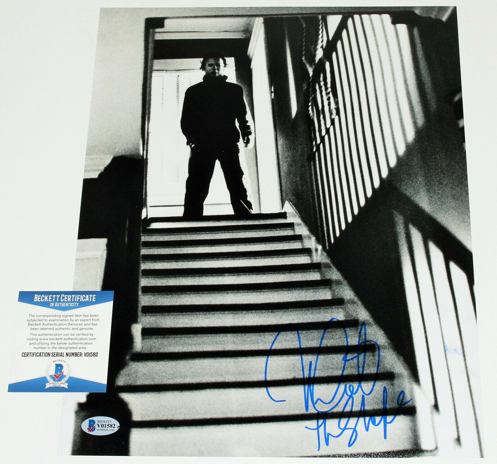 NICK CASTLE SIGNED HALLOWEEN 'MICHAEL MYERS' 11x14 Photo Poster painting B BECKETT COA BAS PROOF