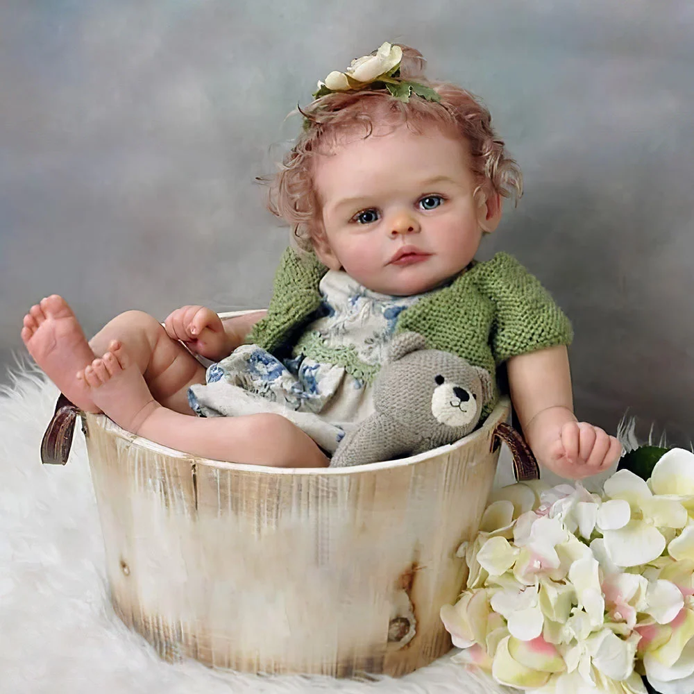 [New Series]20" Soft Weighted Body Cute Lifelike Handmade Reborn Baby Girl Doll Dabya