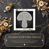 DIY Pearl Painting Mushroom for Home Wall Decor(25x25cm)