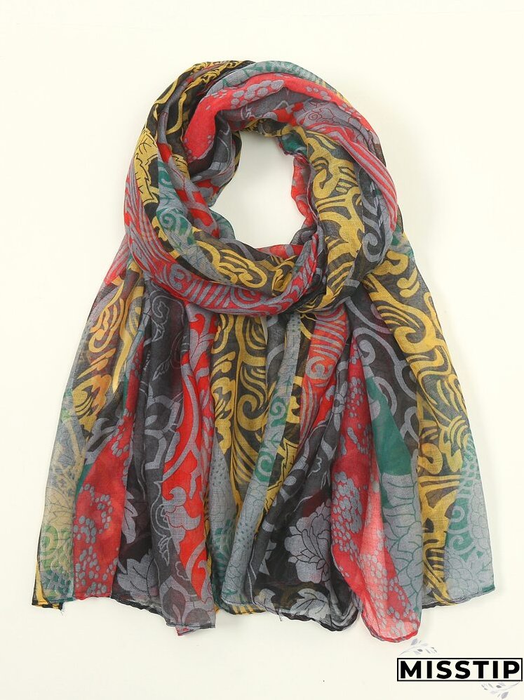 Flower Print Scarf