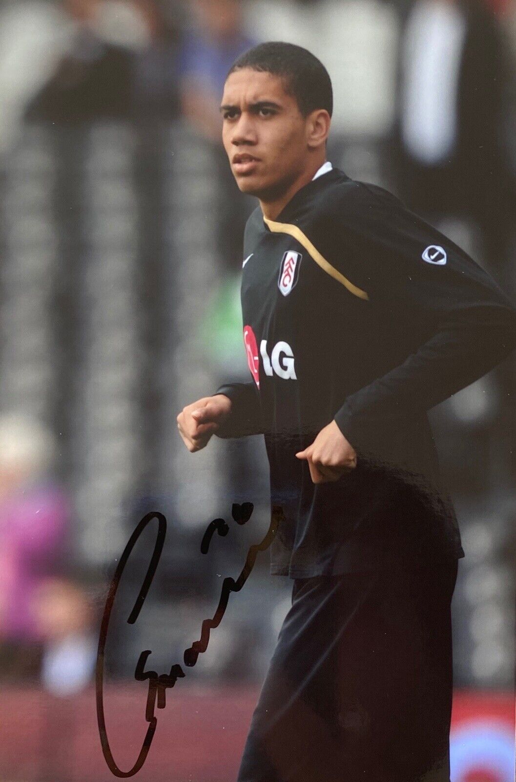 Chris Smalling Hand Signed 6X4 Photo Poster painting - Fulham 2