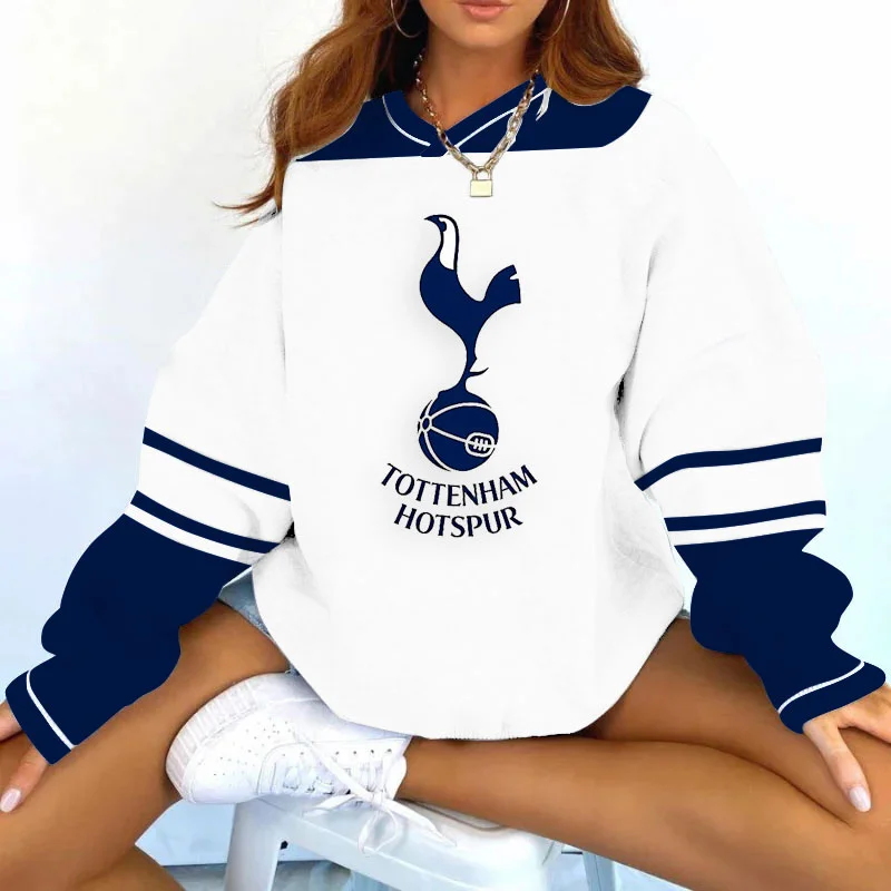 Women's Support TH Football Team Print Sweatshirt